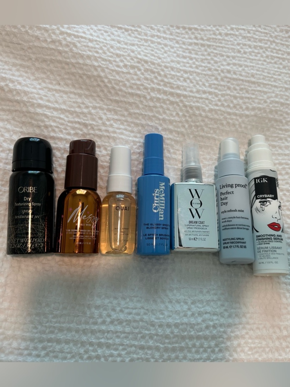 Oribe dry + wow dream coat + McMillan Chris + Ouai wave + IGK crybaby Bundle